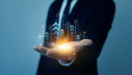 Analysis finance grow graph and market investment. Financial business plan,earnings,sale and strategy.