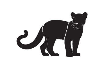 Jaguarundi vector art and illustration