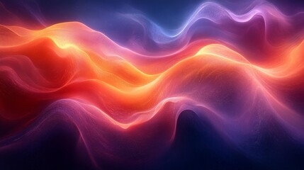 Obraz premium Abstract Flowing Light Waves Generative AI