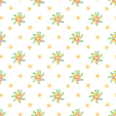 Flower seamless pattern vector illustration