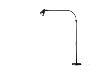 Modern standing lamp isolated on transparent background