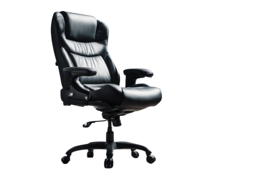Office Chairs full body isolate on transparency background