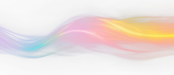Colorful wave abstract art representing energy isolate on transparent background, cutout, png