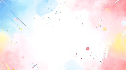 Obraz premium Vibrant Watercolor Background with Soft Hues Perfect for Creative Projects