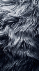 Fototapeta premium closeup of a fluffy texture of faux fur as background. soft abstract textile fabric