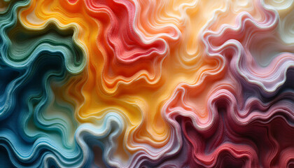 A pattern composed of multiple colors.