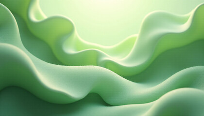 Obraz premium A wallpaper featuring swirls in various shades of light green.