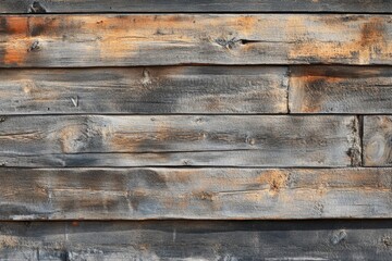 Naklejka premium Weathered Wooden Planks with Knots and Grain Patterns