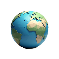 Naklejka premium Planet Earth from Space, Entire World Globe Geography, Isolated Transparent PNG Cut Out, Graphic Resource