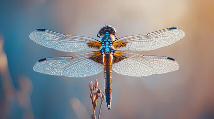 dragonfly on a branch