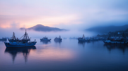 Fototapeta premium boats in the harbor