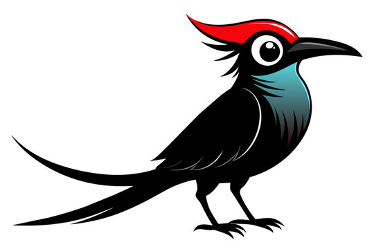 recommend clip art: Bee eater cartoon silhouette black vector art illustration