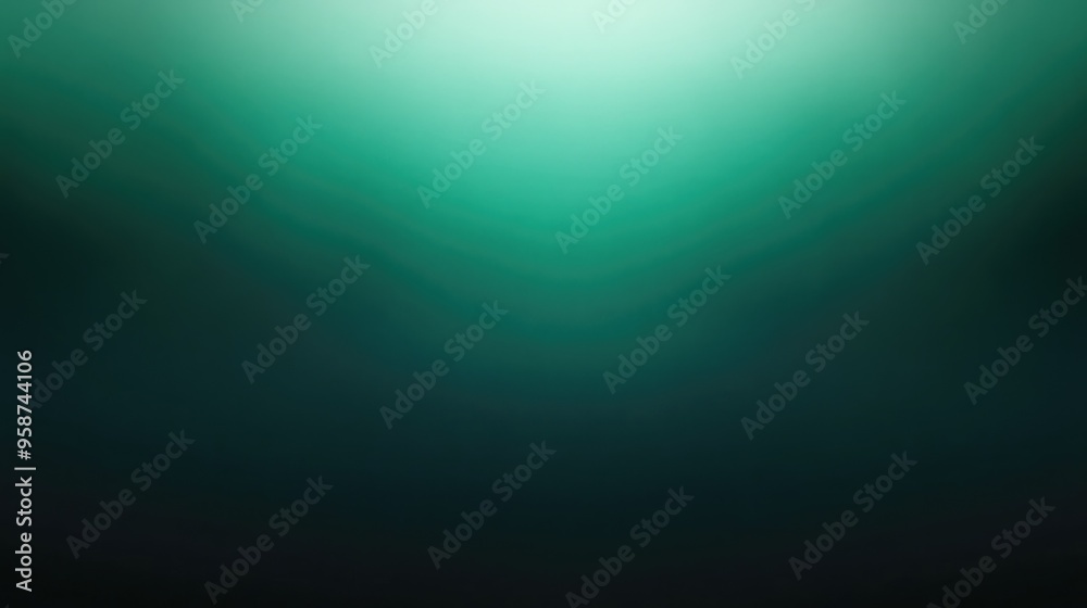 Poster Smooth gradient green background with a light-to-dark fade, offering a simple yet dynamic backdrop for text overlays