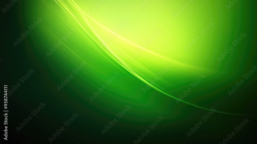 Poster Smooth gradient green background with a light-to-dark fade, offering a simple yet dynamic backdrop for text overlays