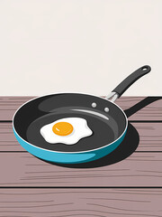 illustration of a frying pan 