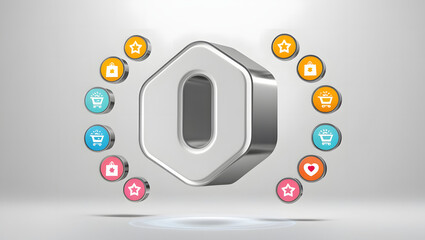 Customer Retention Strategies: A digital magnet attracting repeat purchase icons and loyalty rewards, symbolizing customer retention strategies.