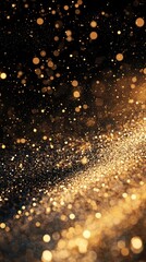 Obraz premium Golden Bokeh Lights Background.