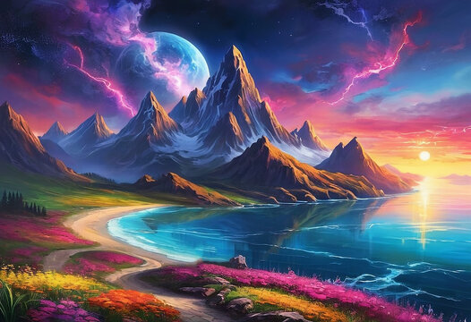 Mythicl Landscape in paralell universe