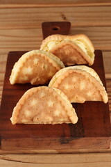 beautiful oriental decorated sweets with cream, bean jam and others