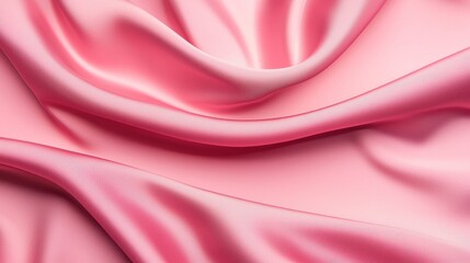 Obraz premium Elegance in Silk: Luxurious Fabric with Soft Folds and Gentle Sheen for Elegant Backdrop with Copy Space