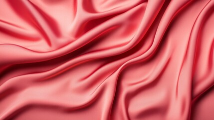 Obraz premium Elegant Silk Fabric with Soft Folds and Gentle Sheen - Luxurious Textile Background for Copy Space Design