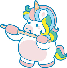Illustration of cute unicorn activities icon.
Funny rainbow unicorn daily routine stickers.