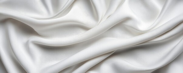 Obraz premium Clean White Linen with Geometric Shadows and Highlights Close-Up, Copy Space for Text