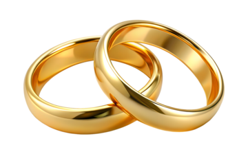 Polished Golden Wedding Rings With a Warm Glow