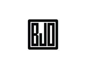 BJO logo design vector template. BJO