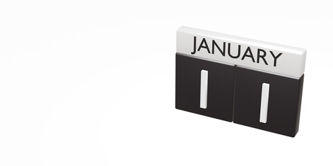 Fototapeta premium Calendar, timeline, time, concept, idea, management, background. 3d render.