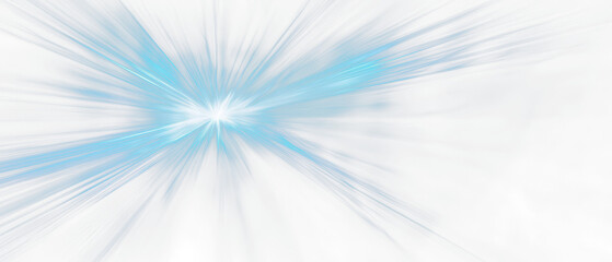 Fototapeta premium Blue light rays creating a mystical atmosphere isolate on transparent background, cutout, png