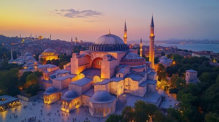 Hagia Sophia at dusk