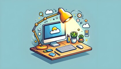  Education and Home Schooling Related Vector Flat Illustration Design