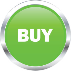 Buy Button in Green with silver, Buy icon in Green Trading Button Icon, Stock market template, Trading template