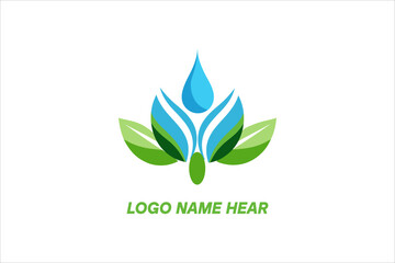 Green Leaf Logo Icon Vector and Silhouette Design: Eco-Friendly and Nature-Inspired Branding