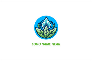 Green Leaf Logo Icon Vector and Silhouette Design: Eco-Friendly and Nature-Inspired Branding
