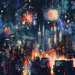 Abstract night sky with glowing stars.Abstract night sky with glowing stars.