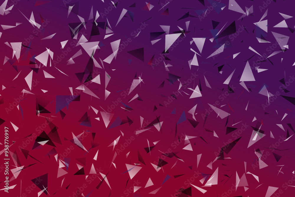 Aufkleber Gradient random triangle website background - abstract vector graphic design with triangles