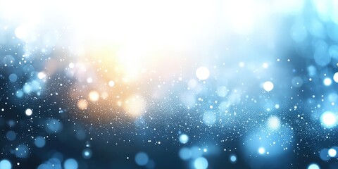 Fototapeta premium Abstract Bokeh Blue Light Dreamlike Serenity Fantasy Midday