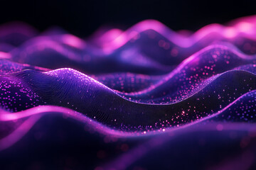 Abstract wave particle technology background