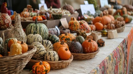 Thanksgiving eco-friendly craft market with handmade sustainable gifts and diverse artisans