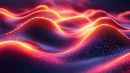 Obraz premium abstract neon backgroun of glowing curly lines modern wallpaper