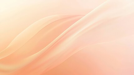 Fototapeta premium Light flowing peach and beige gradient background