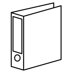 documents folder outline icon illustration 