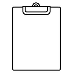 clipboard outline icon illustration 