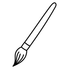 paintbrush outline icon illustration 