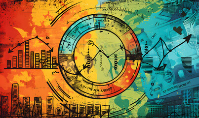 investment and business graphic advertising backgrounds