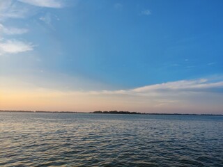 sunset over the ocean