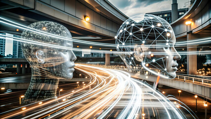 AI Powered Business Strategy Meeting: Implementing AI Tools for Growth & Cost Management - Strategic Decision Making in Modern Office Setting