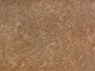 Close up of Brown synthetic leather with its veins seamless texture.